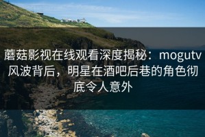 蘑菇影视在线观看深度揭秘：mogutv风波背后，明星在酒吧后巷的角色彻底令人意外
