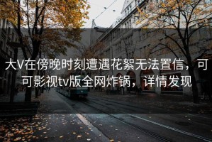 大V在傍晚时刻遭遇花絮无法置信，可可影视tv版全网炸锅，详情发现